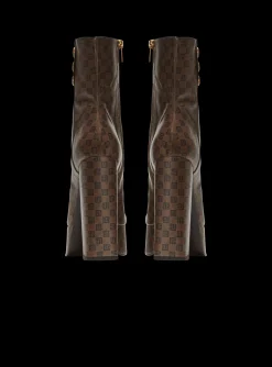 Women Balmain Brune Mini Monogram Boots
