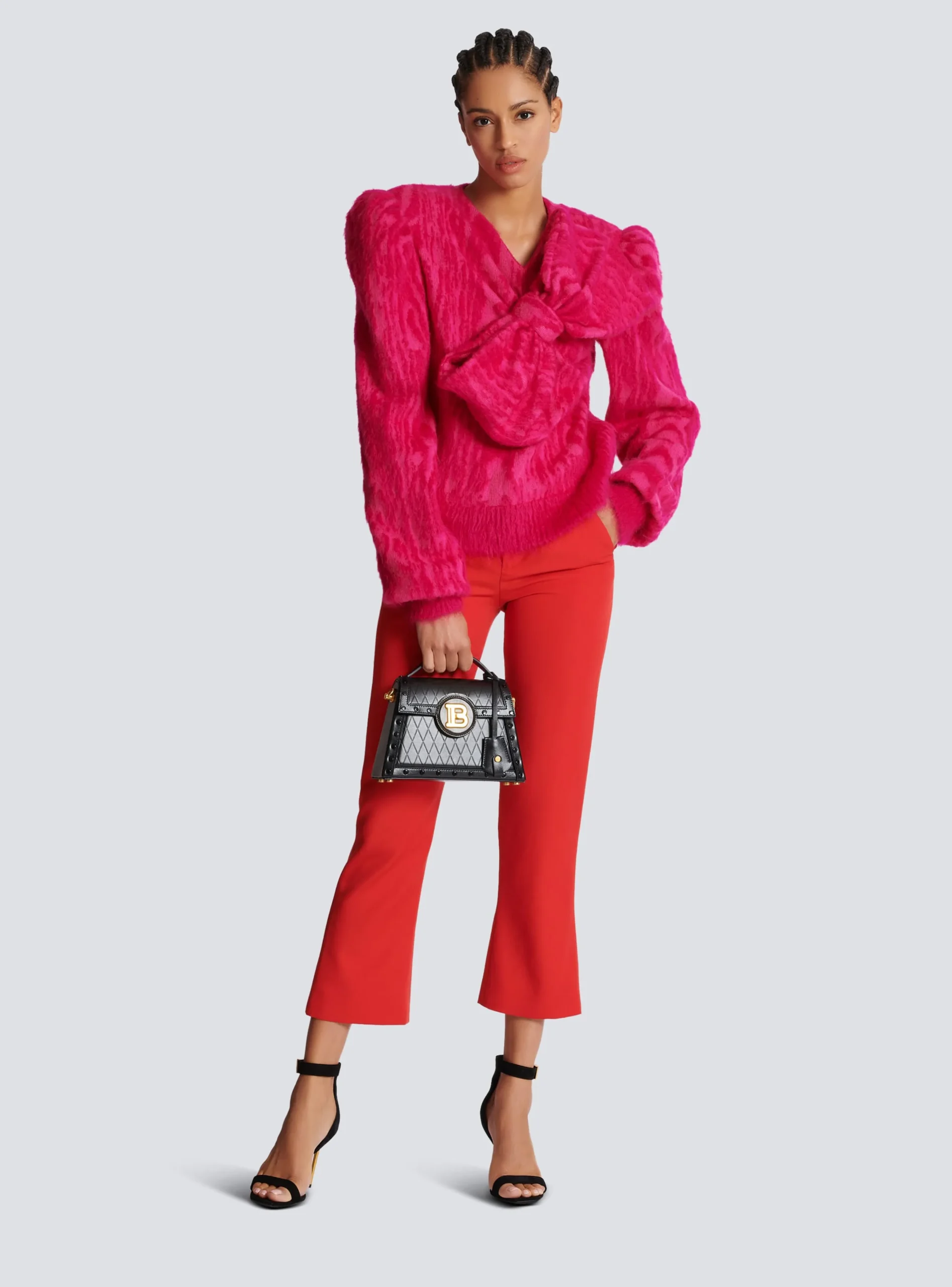 Women Balmain Brushed Mohair Jumper