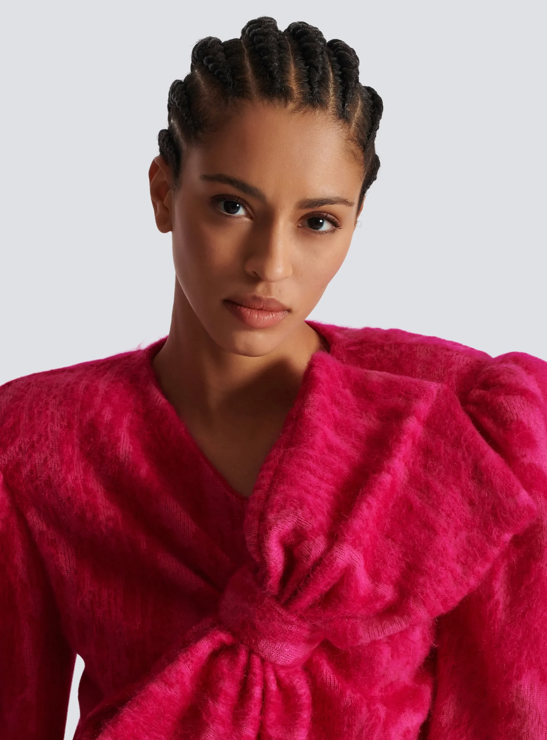 Women Balmain Brushed Mohair Jumper