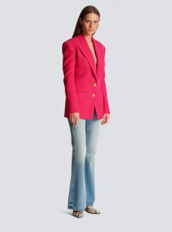 Women Balmain 2-button Cinched-waist Jacket