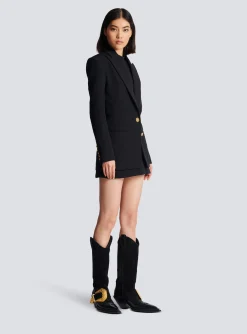 Women Balmain 2-button Cinched-waist Jacket