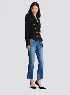 Women Balmain 8-button Cinched-waist Jacket