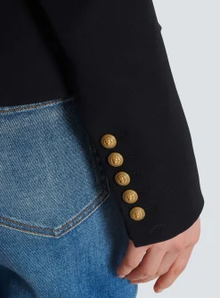 Women Balmain 8-button Cinched-waist Jacket