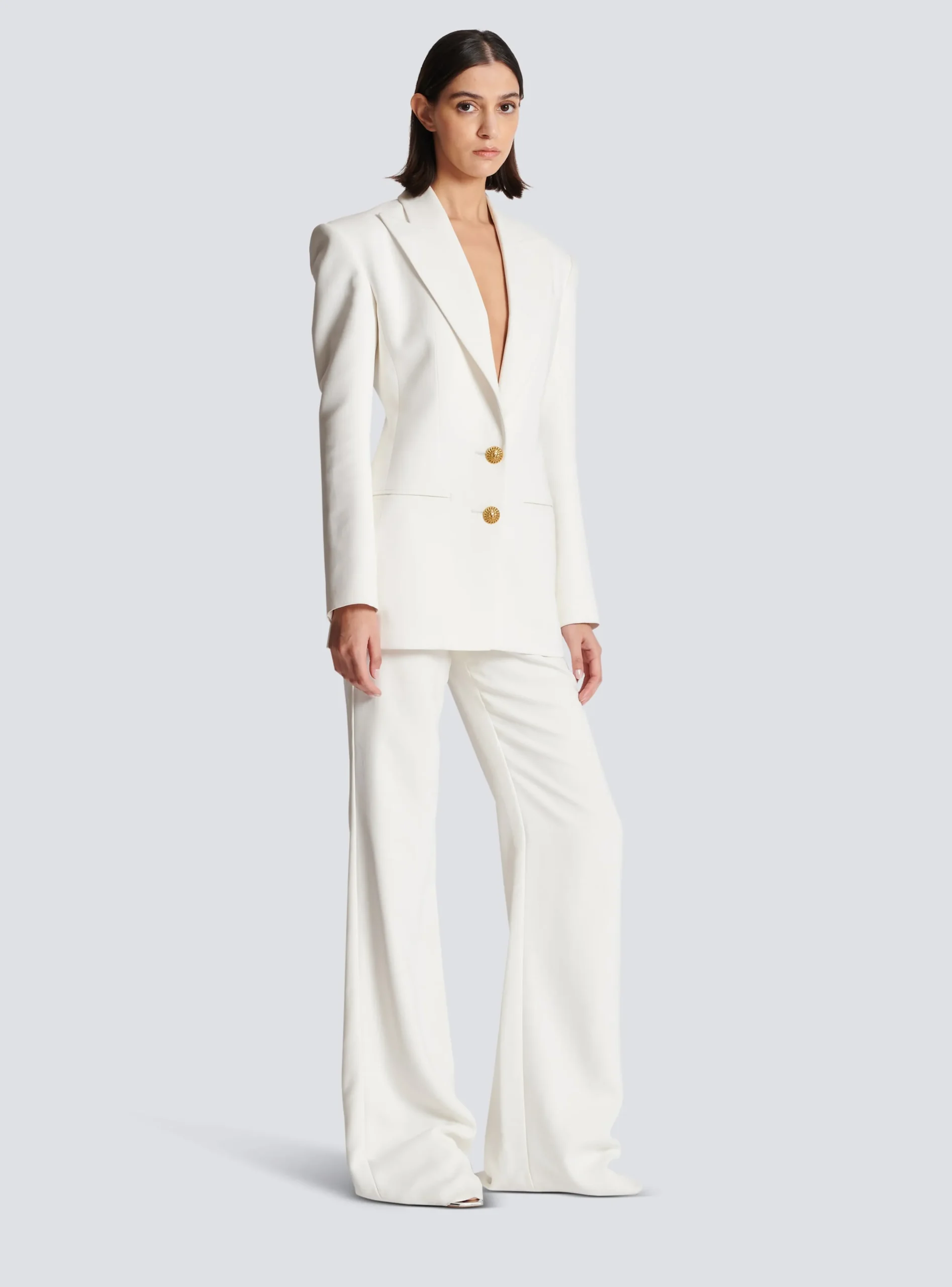 Women Balmain 2-button Crepe Jacket