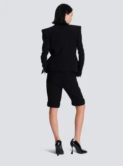 Women Balmain 1-button Crepe Jacket