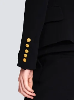 Women Balmain 1-button Crepe Jacket