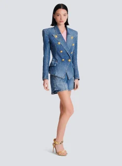 Women Balmain 8-button Denim Jacket