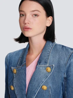 Women Balmain 8-button Denim Jacket