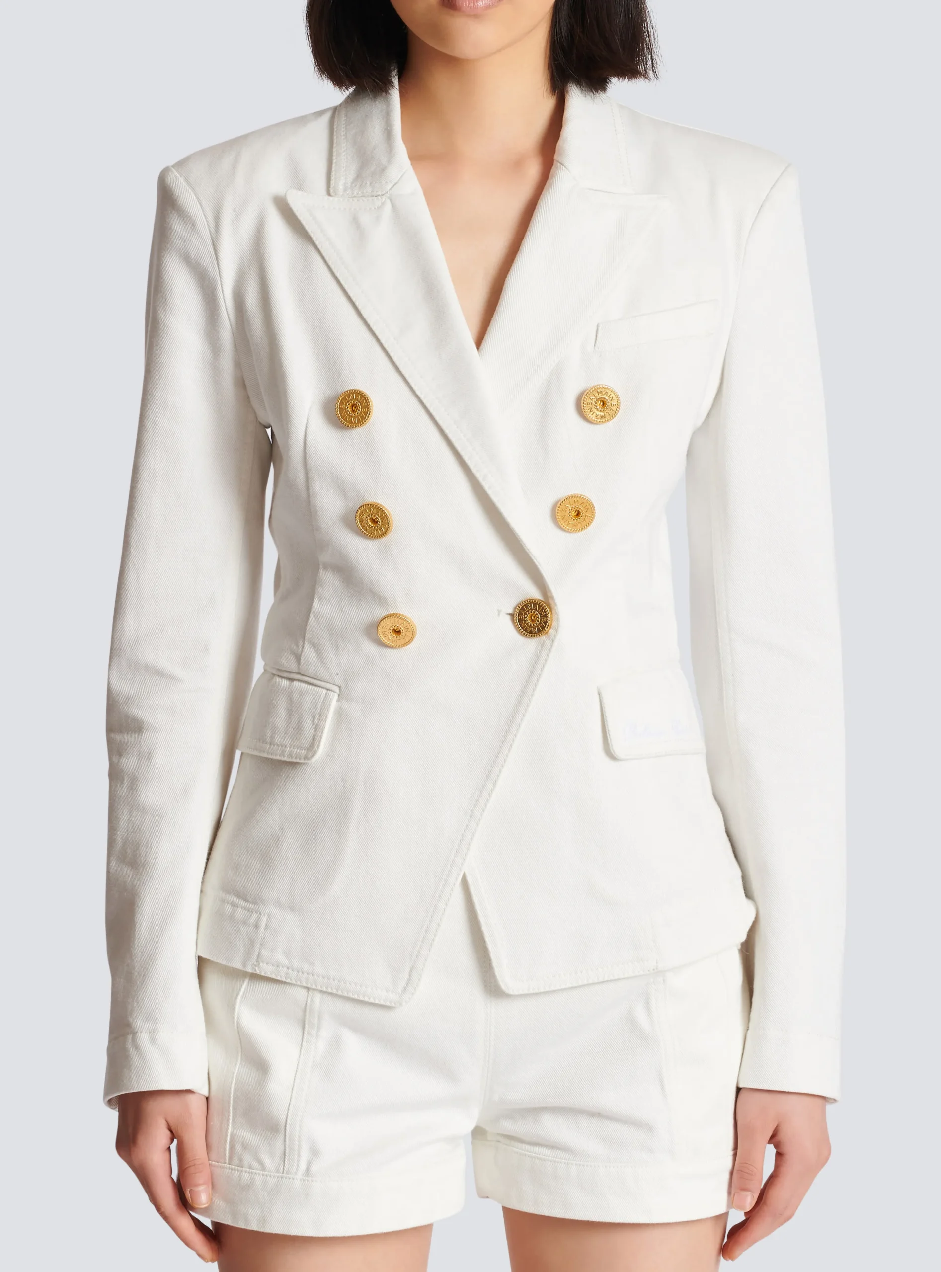 Women Balmain 6-button Denim Jacket