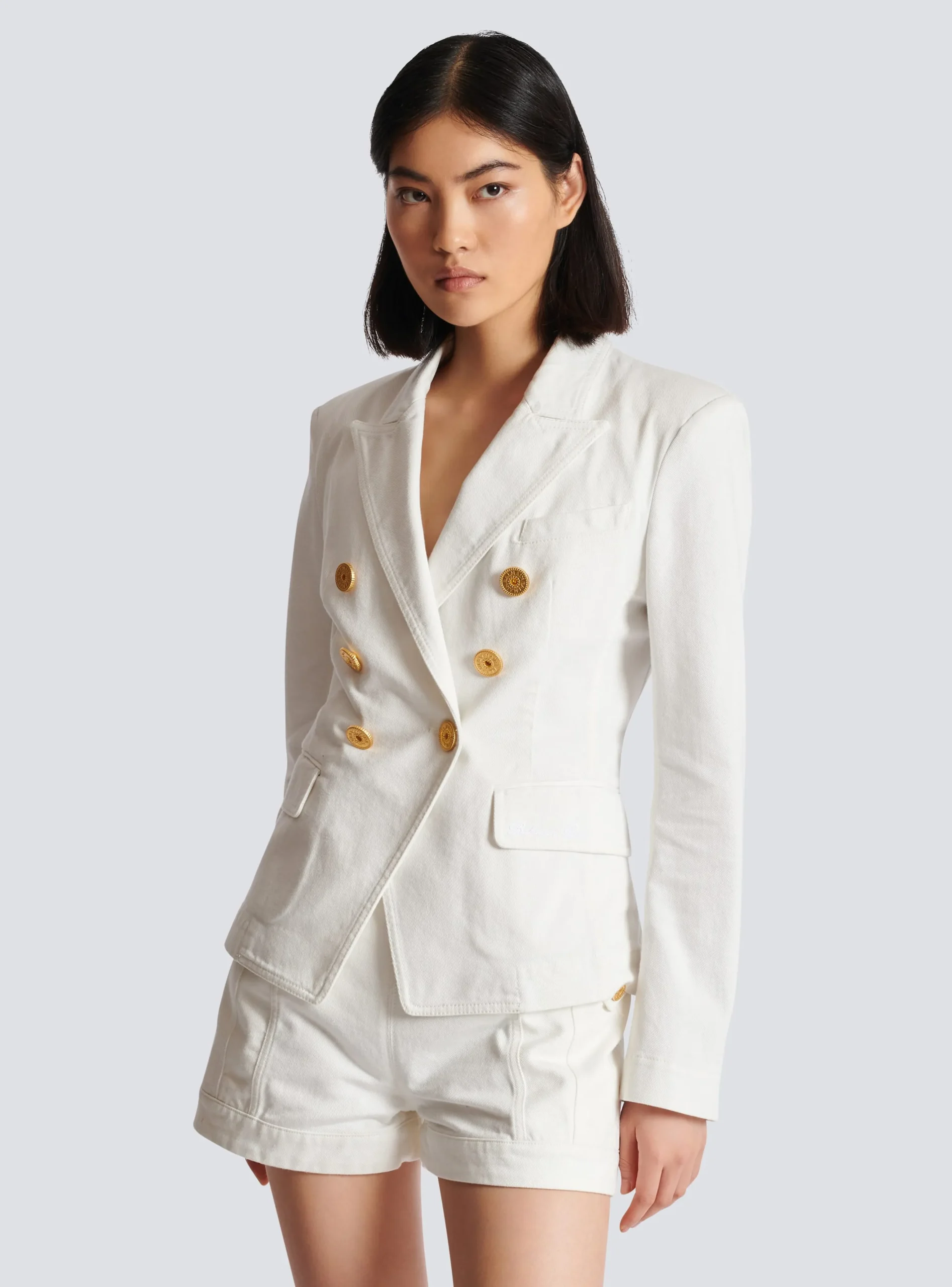 Women Balmain 6-button Denim Jacket