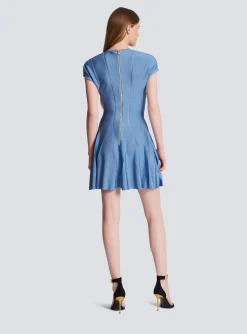 Women Balmain 6-button Knit Dress