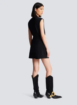 Women Balmain 6-button Knit Shorts