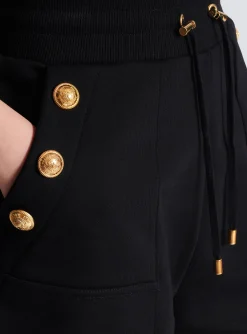 Women Balmain 6-button Knit Shorts