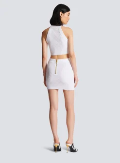 Women Balmain 6-button Knit Tank Top