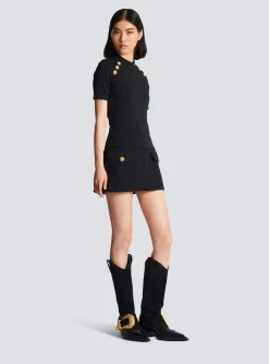 Women Balmain 6-button Knit T-shirt