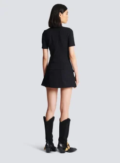 Women Balmain 6-button Knit T-shirt