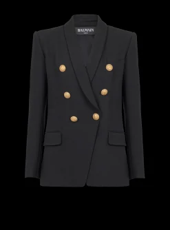 Women Balmain 6-button Wool Jacket