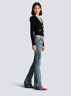 Women Balmain Buttoned Knit Cardigan