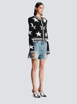 Women Balmain Buttoned Knit Cardigan