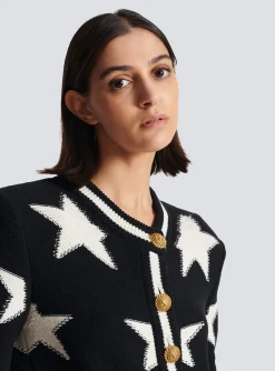 Women Balmain Buttoned Knit Cardigan