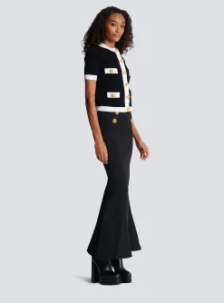 Women Balmain Buttoned Knit Cardigan