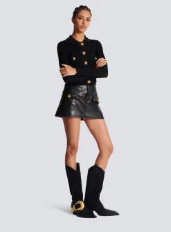 Women Balmain Buttoned Knit Cardigan
