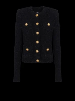 Women Balmain Buttons Tweed Jacket