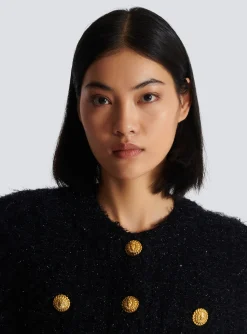 Women Balmain Buttons Tweed Jacket