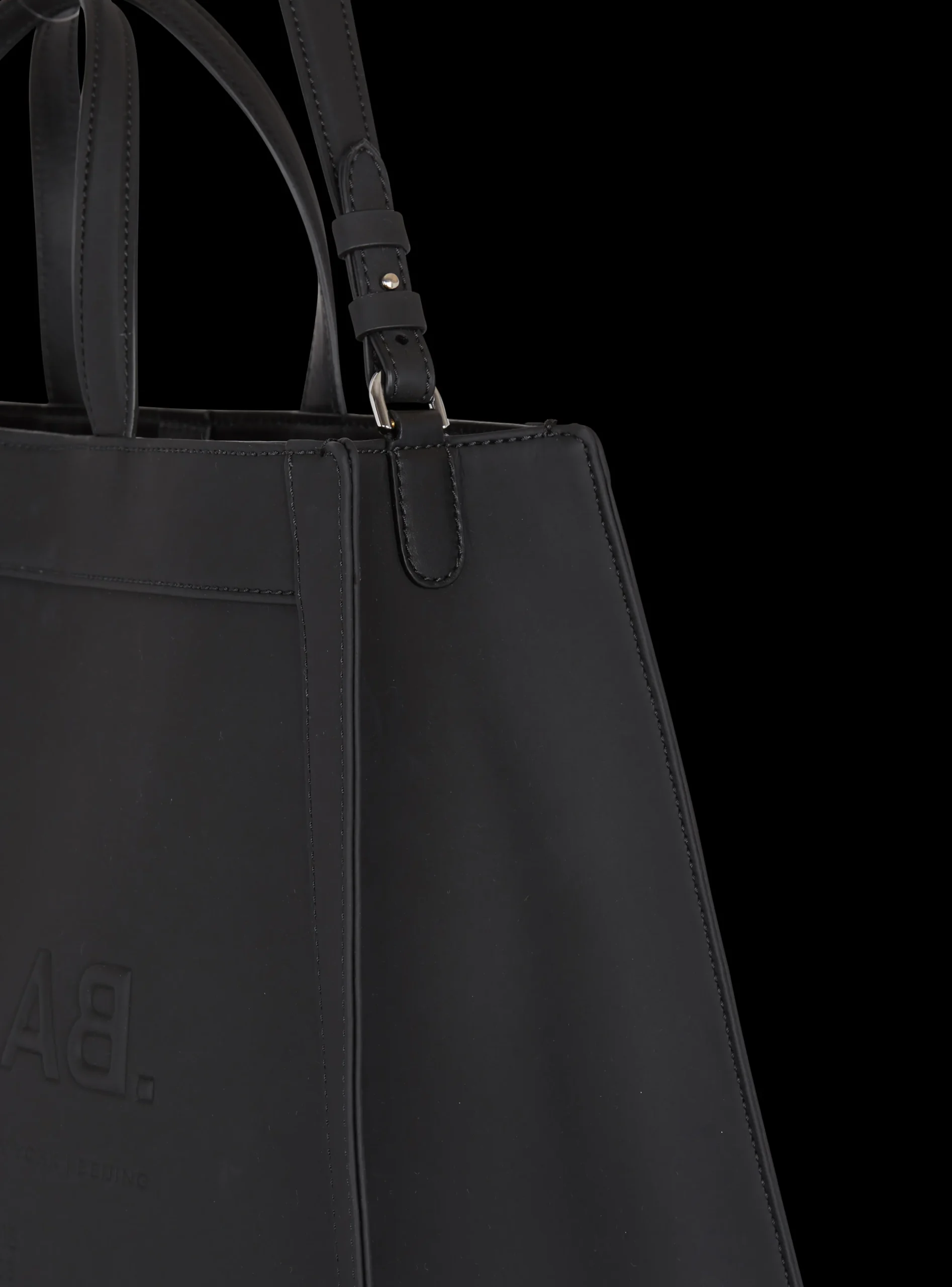 Balmain By Olivier Rubber-effect Leather Tote Bag