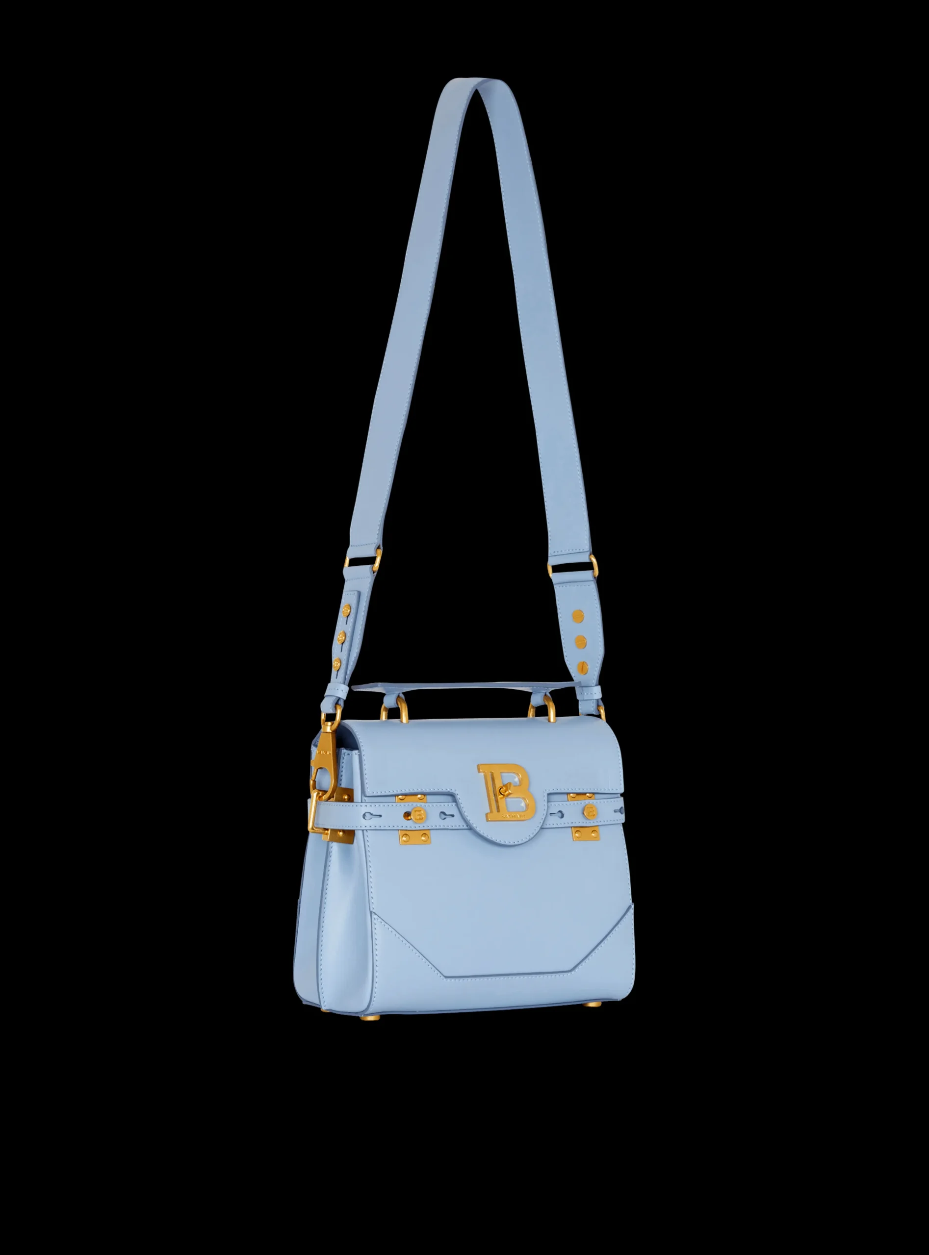 Women Balmain Calfskin B-Buzz 23 Bag