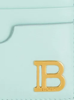 Women Balmain Calfskin B-Buzz Card Holder