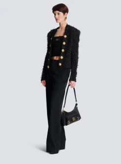 Women Balmain Calfskin B-Buzz Hobo Bag