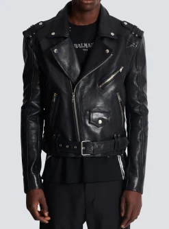 Balmain Calfskin Biker Jacket