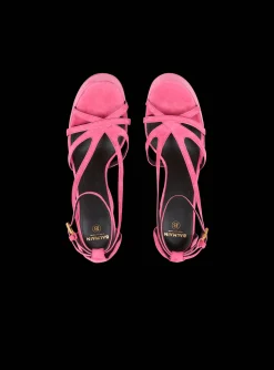Women Balmain Cam Suede Platform Sandals