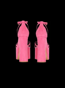 Women Balmain Cam Suede Platform Sandals