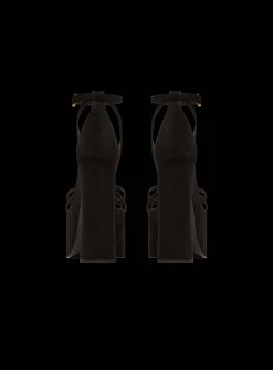 Women Balmain Cam Suede Platform Sandals