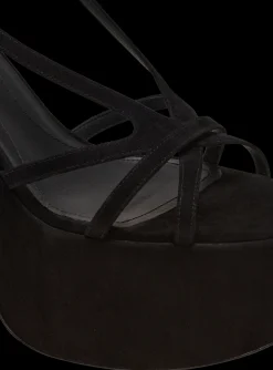 Women Balmain Cam Suede Platform Sandals