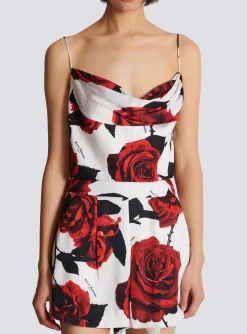 Women Balmain Cami Top With Roses Print