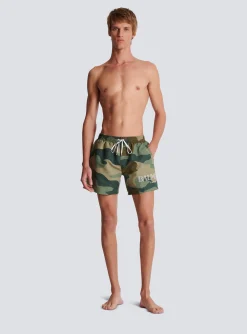 Balmain Camouflage Swim Shorts