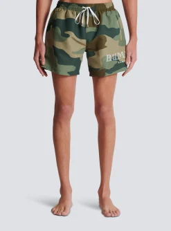 Balmain Camouflage Swim Shorts