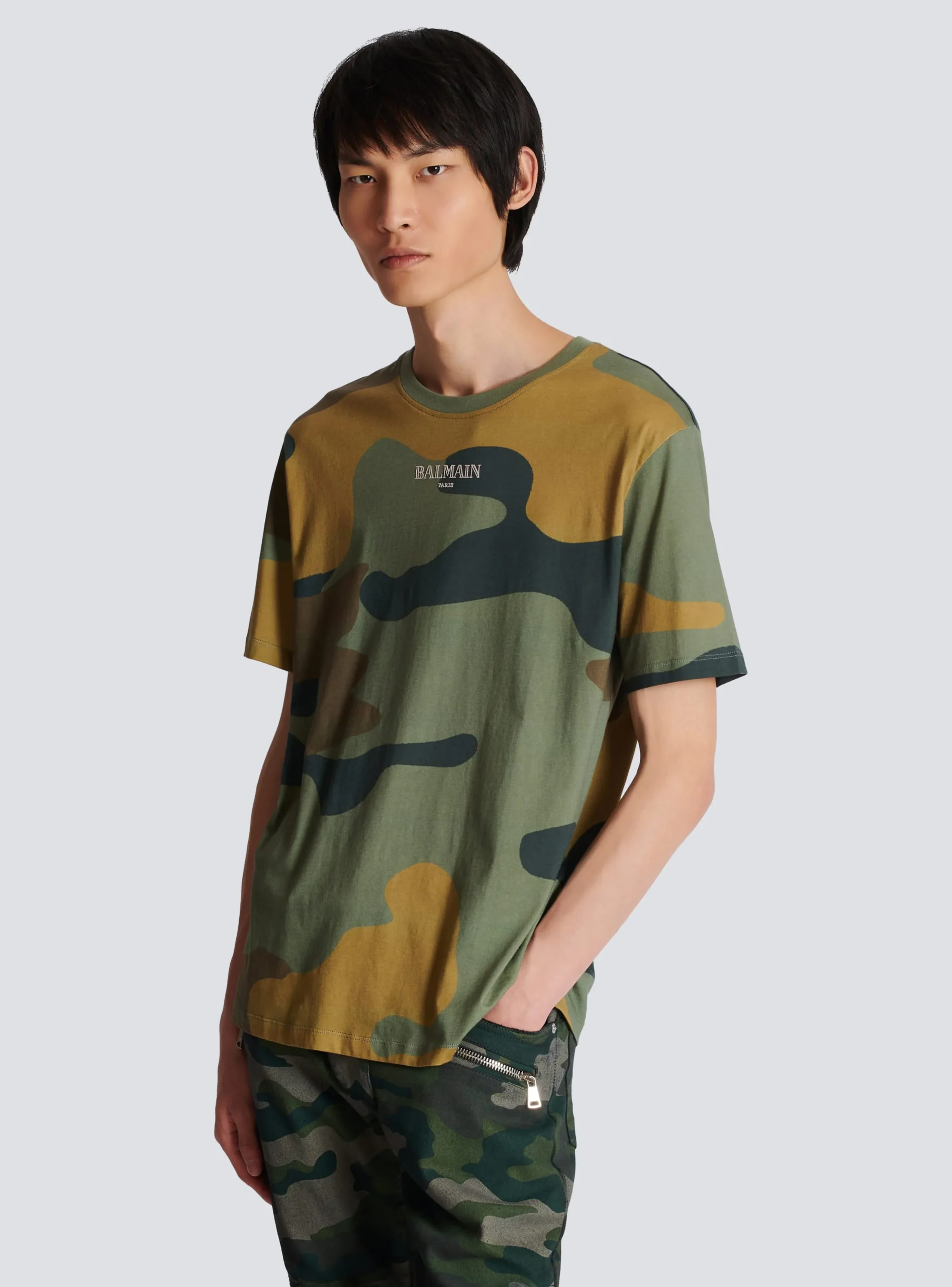 Balmain Camouflage Vintage T-shirt