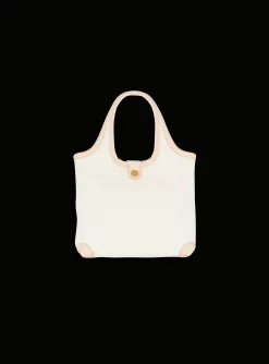 Women Balmain Canvas And Leather B-army Grocery Bag