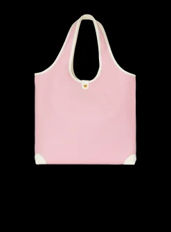 Women Balmain Canvas And Leather B-army Grocery Bag