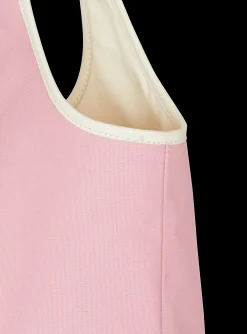 Women Balmain Canvas And Leather B-army Grocery Bag