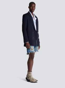 Balmain Casual Mini Monogram Blazer