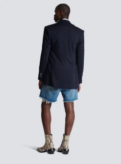 Balmain Casual Mini Monogram Blazer