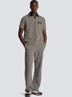Balmain Casual Monogram Jacquard Trousers
