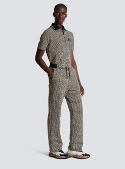 Balmain Casual Monogram Jacquard Trousers
