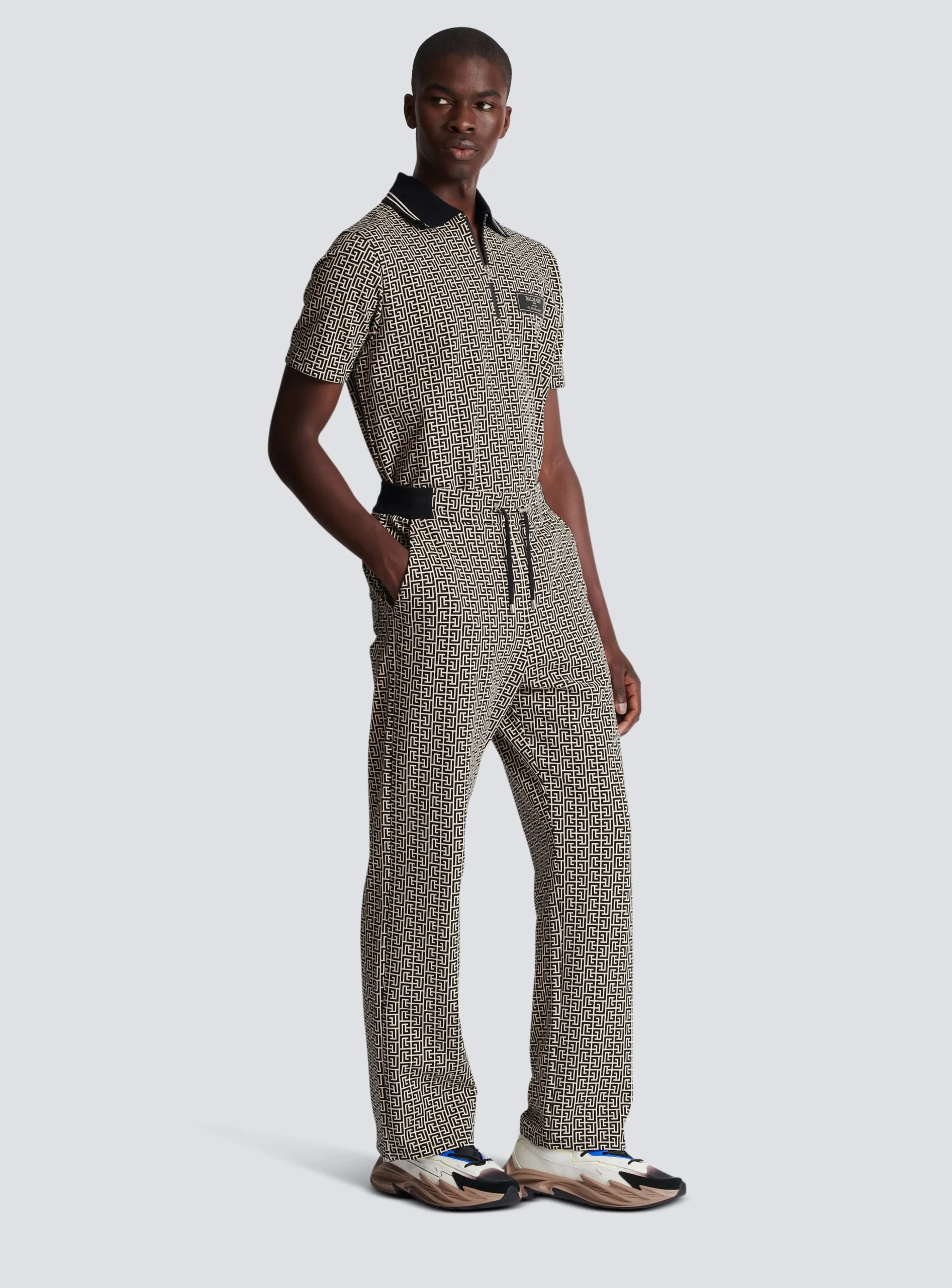 Balmain Casual Monogram Jacquard Trousers