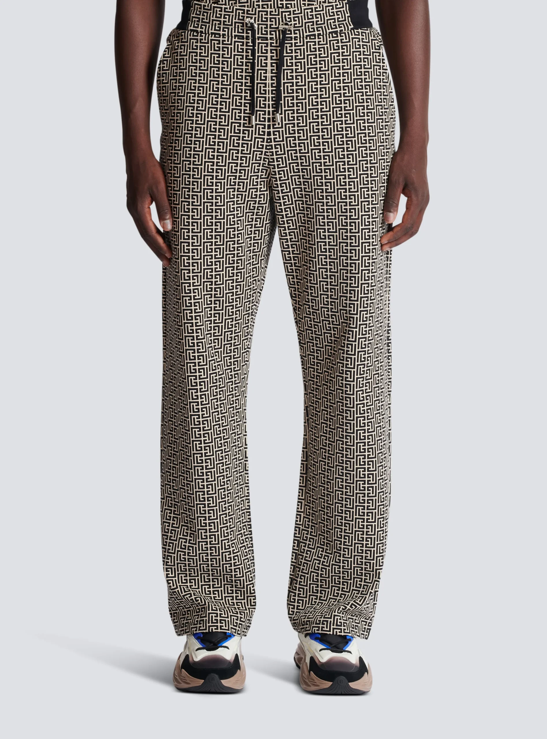 Balmain Casual Monogram Jacquard Trousers